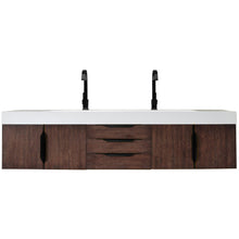 Load image into Gallery viewer, James Martin Mercer Island 72&quot; Coffee Oak - Matte Black Double Vanity- James Martin