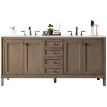 Load image into Gallery viewer, James Martin Chicago 72&quot; Whitewashed Walnut Double Vanity- James Martin