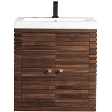 Load image into Gallery viewer, James Martin Linden 24&quot; Mid Century Walnut Single Vanity Cabinet