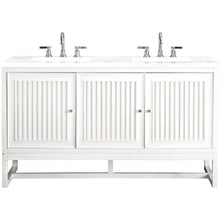 Load image into Gallery viewer, James Martin Athens 60&quot; Glossy White Double Vanity- James Martin