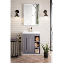 Load image into Gallery viewer, James Martin Alicante&#39; 24&quot; Grey Smoke Single Vanity Cabinet