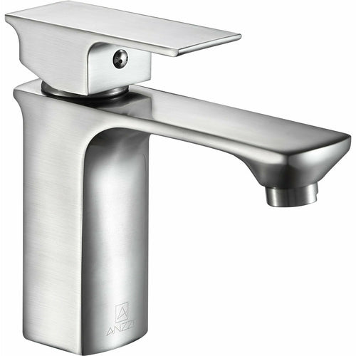 Promenade Single Hole Single Handle Bathroom Faucet in Brushed Nickel- Anzzi