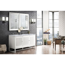 Load image into Gallery viewer, James Martin Athens 60&quot; Glossy White Double Vanity