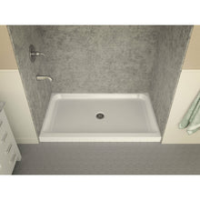 Load image into Gallery viewer, Tier 36 x 60  in. Center Drain Single Threshold Shower Base in White- Anzzi