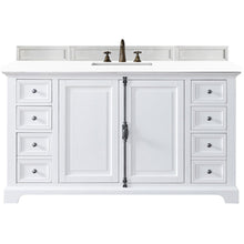 Load image into Gallery viewer, James Martin Providence 60&quot; Bright White Single Vanity- James Martin