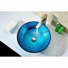 Load image into Gallery viewer, Enti Series Deco-Glass Vessel Sink in Lustrous Blue- Anzzi