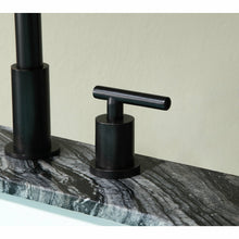 Load image into Gallery viewer, Spartan 8 in. Widespread 2-Handle Bathroom Faucet in Oil Rubbed Bronze- Anzzi