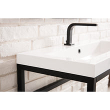 Load image into Gallery viewer, James Martin Boston 31.5&quot; Matte Black Stainless Steel Sink Console