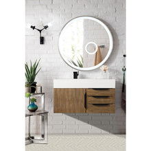 Load image into Gallery viewer, James Martin Mercer Island 36&quot; Latte Oak - Matte Black Single Vanity