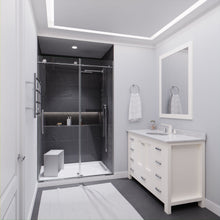 Load image into Gallery viewer, Madam Series 48 in. by 76 in. Frameless Sliding Shower Door in Chrome with Handle- Anzzi