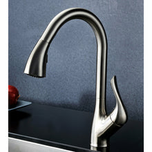 Load image into Gallery viewer, VANGUARD Undermount 32 in. Single Bowl Kitchen Sink with Accent Faucet in Brushed Nickel- Anzzi