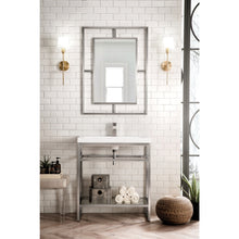 Load image into Gallery viewer, James Martin Boston 31.5&quot; Brushed Nickel Stainless Steel Sink Console