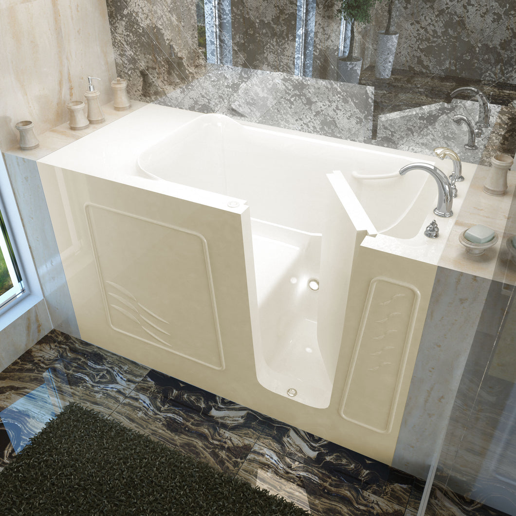 MediTub Walk-In 30 x 60 Right Drain Biscuit Soaking Walk-In Bathtub- Meditub