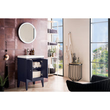 Load image into Gallery viewer, James Martin Linden 24&quot; Navy Blue Single Vanity Cabinet