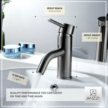 Load image into Gallery viewer, Bravo Series Single Hole Single-Handle Low-Arc Bathroom Faucet in Brushed Nickel- Anzzi