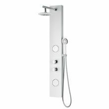 Load image into Gallery viewer, Aquifer Series 56 in. Full Body Shower Panel System with Heavy Rain Shower and Spray Wand in White- Anzzi