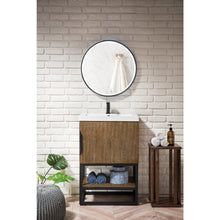 Load image into Gallery viewer, James Martin Columbia 24&quot; Latte Oak - Matte Black Single Vanity