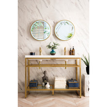 Load image into Gallery viewer, James Martin Boston 47&quot; Stainless Steel Sink Console (Double Basins)