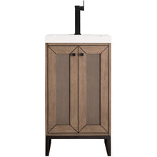 Load image into Gallery viewer, James Martin Chianti 20&quot; Whitewashed Walnut - Matte Black Single Vanity