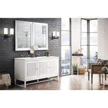 Load image into Gallery viewer, James Martin Athens 60&quot; Glossy White Double Vanity
