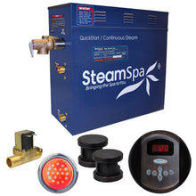 Load image into Gallery viewer, SteamSpa Indulgence 10.5 KW QuickStart Acu-Steam Bath Generator Package with Built-in Auto Drain in Oil Rubbed Bronze- SteamSpa
