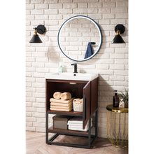 Load image into Gallery viewer, James Martin Columbia 24&quot; Coffee Oak - Matte Black Single Vanity