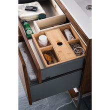 Load image into Gallery viewer, James Martin Milan 31.5&quot; Mid Century Walnut - Matte Black Single Vanity with Base