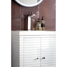 Load image into Gallery viewer, James Martin Linden 24&quot; Glossy White Single Vanity Cabinet