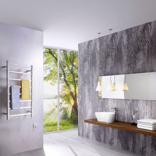Load image into Gallery viewer, Bell 8-Bar Stainless Steel Wall Mounted Electric Towel Warmer Rack in Polished Chrome- Anzzi