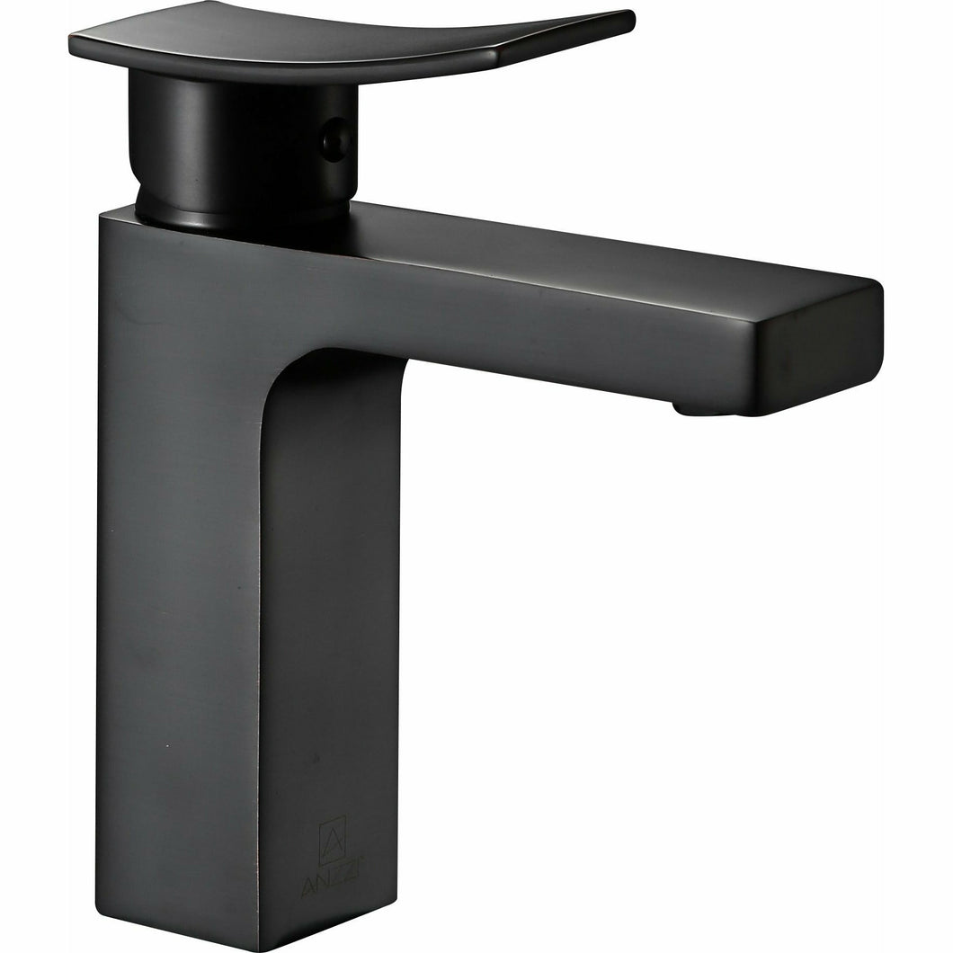 Promenade Single Hole Single Handle Bathroom Faucet in Oil Rubbed Bronze- Anzzi