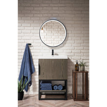 Load image into Gallery viewer, James Martin Columbia 24&quot; Ash Gray - Matte Black Single Vanity