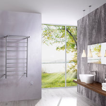 Load image into Gallery viewer, Eve 8-Bar Stainless Steel Wall Mounted Electric Towel Warmer Rack in Polished Chrome- Anzzi