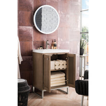Load image into Gallery viewer, James Martin Chianti 24&quot; Whitewashed Walnut - Brushed Nickel Single Vanity