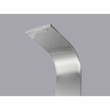 Load image into Gallery viewer, Field 58 in. Full Body Shower Panel with Heavy Rain Shower and Spray Wand in Brushed Steel- Anzzi