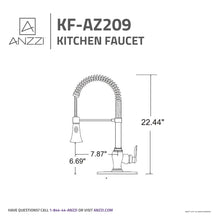 Load image into Gallery viewer, Bastion Single Handle Standard Kitchen Faucet in Brushed Nickel- Anzzi