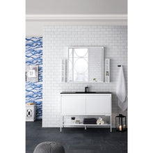 Load image into Gallery viewer, James Martin Milan 47.3&quot; Glossy White - Glossy White Single Vanity