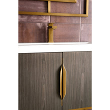 Load image into Gallery viewer, James Martin Columbia 31.5&quot; Ash Gray - Radiant Gold Single Vanity