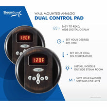 Load image into Gallery viewer, SteamSpa Royal 12 KW QuickStart Acu-Steam Bath Generator Package with Built-in Auto Drain in Oil Rubbed Bronze- SteamSpa