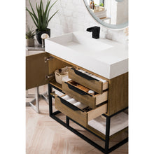 Load image into Gallery viewer, James Martin Columbia 36&quot; Latte Oak - Matte Black Single Vanity