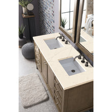 Load image into Gallery viewer, James Martin Chicago 60&quot; Whitewashed Walnut Double Vanity