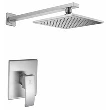 Load image into Gallery viewer, Viace Series 1-Spray 12.55 in. Fixed Showerhead in Brushed Nickel- Anzzi