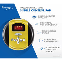 Load image into Gallery viewer, SteamSpa Oasis Control Kit in Polished Gold- SteamSpa