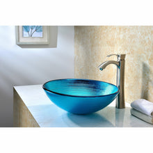 Load image into Gallery viewer, Enti Series Deco-Glass Vessel Sink in Lustrous Blue- Anzzi