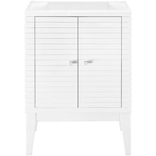 Load image into Gallery viewer, James Martin Linden 24&quot; Glossy White Single Vanity Cabinet- James Martin