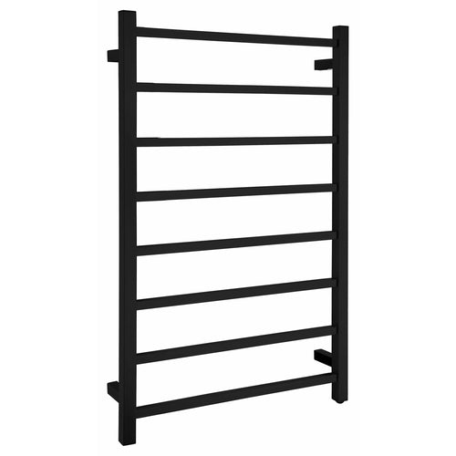 Bell 8-Bar Stainless Steel Wall Mounted Towel Warmer in Matte Black- Anzzi