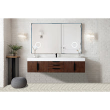 Load image into Gallery viewer, James Martin Mercer Island 72&quot; Coffee Oak - Matte Black Single Vanity