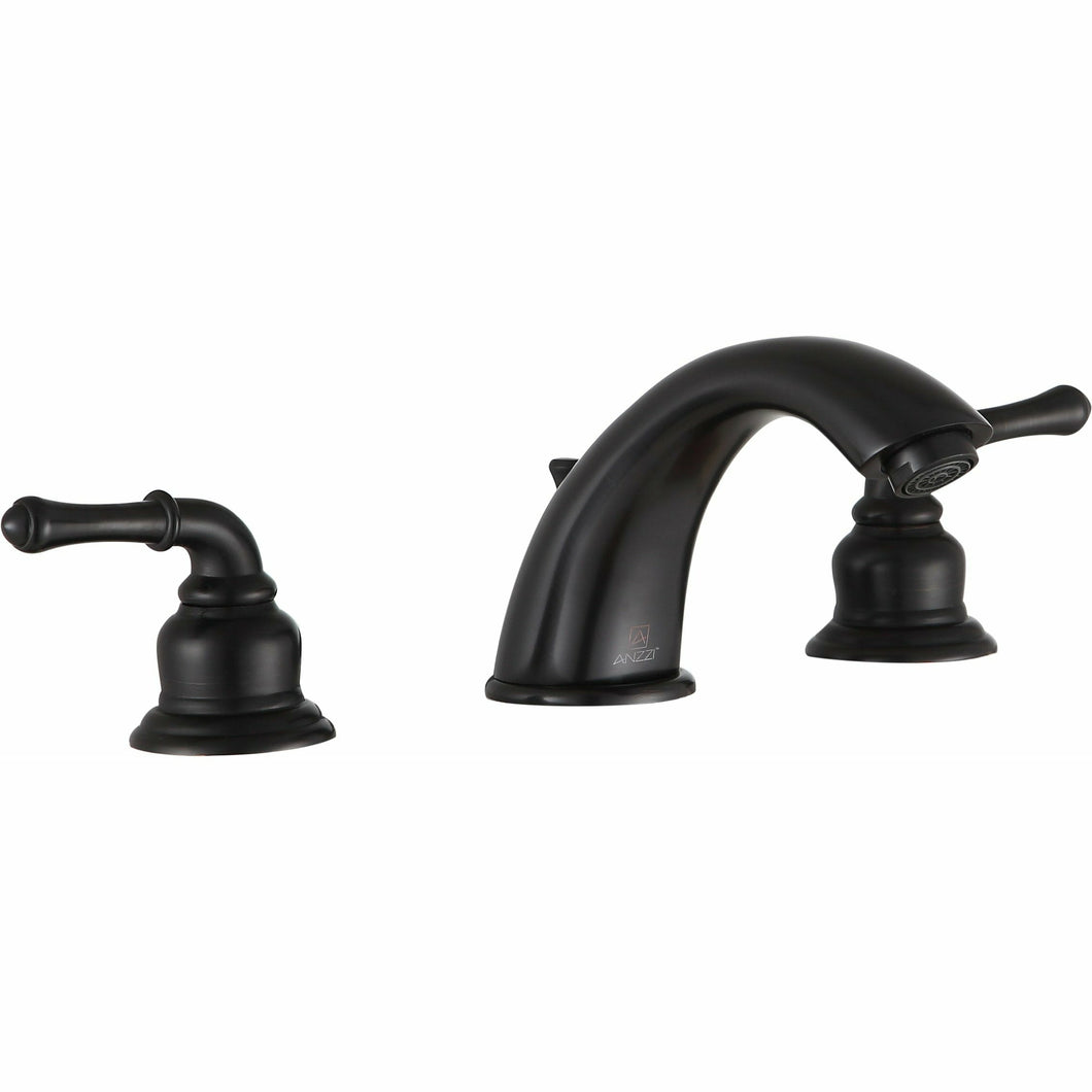 Prince 8 in. Widespread 2-Handle Bathroom Faucet in Oil Rubbed Bronze- Anzzi