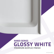 Load image into Gallery viewer, Randi 32 x 32  in. Neo-Round Double Threshold Shower Base in White- Anzzi