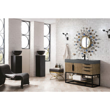 Load image into Gallery viewer, James Martin Columbia 48&quot; Latte Oak - Matte Black Single Vanity