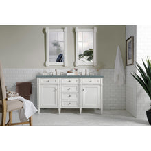 Load image into Gallery viewer, James Martin Brittany 60&quot;  Bright White Double Vanity- James Martin